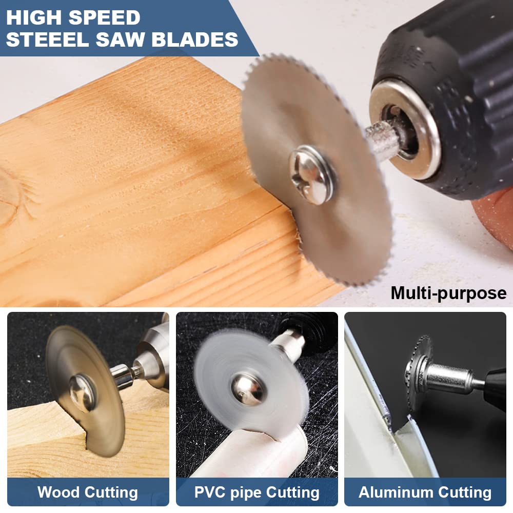 6 adet HSS matkap testere bıça - Cordless Rotary Tool Kit Accessories incelemesi ve fiyatı