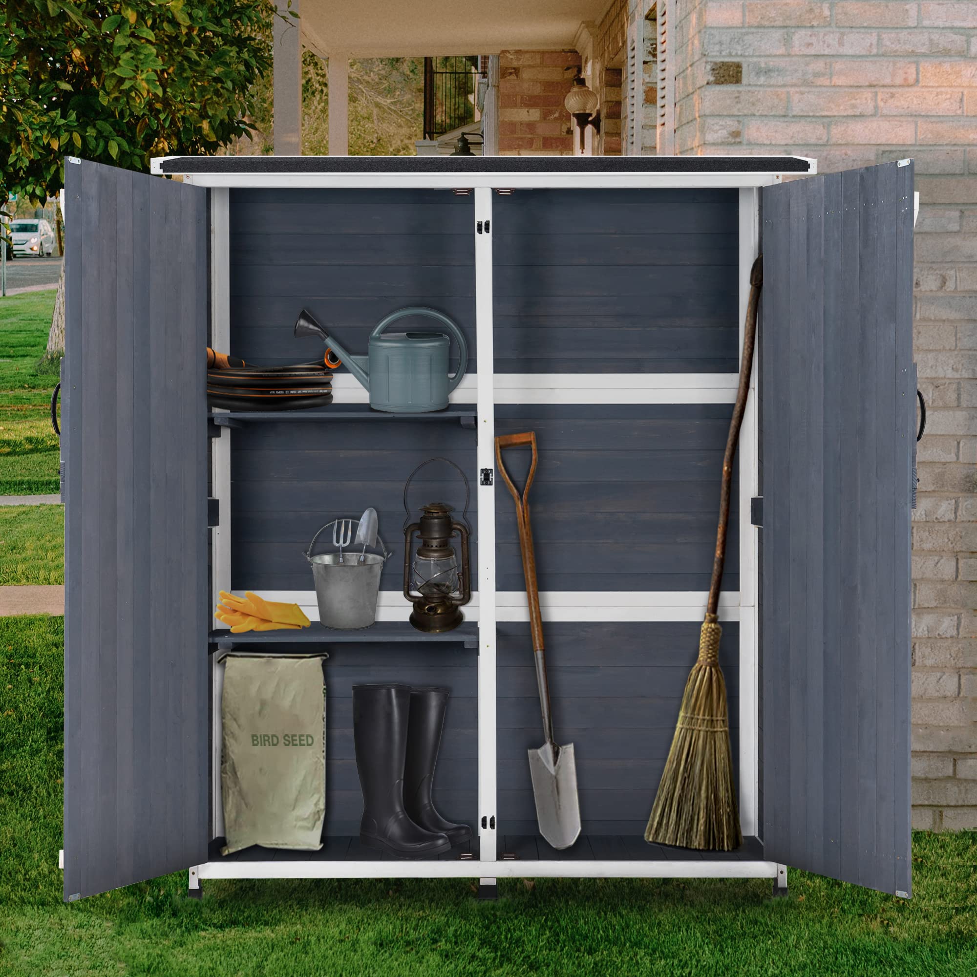 Raflı Dış Mekan Depolama Dolab - Garden Tools incelemesi ve fiyatı